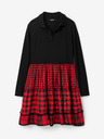 Desigual Rot-schwarz kariertes Damenkleid Desigual Harryst