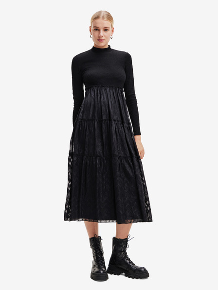 Desigual Schwarzes Desigual Misha Midikleid für Damen