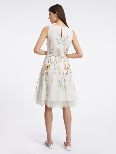 Orsay Weiße Blumen-Midikleid für Damen ORSAY