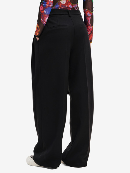 Desigual Schwarze Damenhose mit weitem Bein Desigual Otto