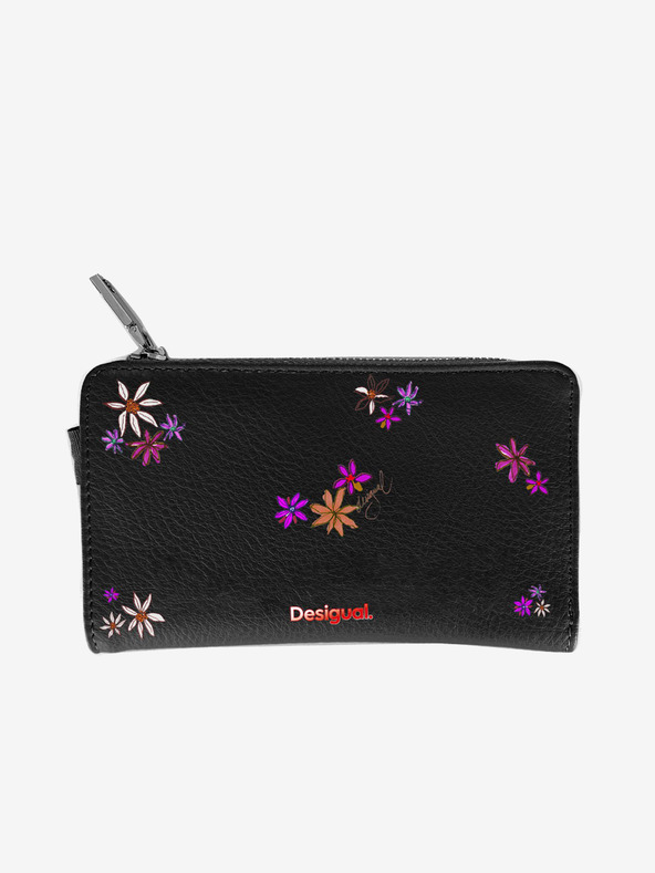 Desigual Schwarze Desigual Flor Yvette Emma 2.0 Maxi gemusterte Damenhandtasche