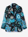 Desigual Blaue gemusterte Damenjacke Desigual Sissy