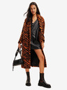 Desigual Desigual Esmeralda orange gemusterter Damenmantel