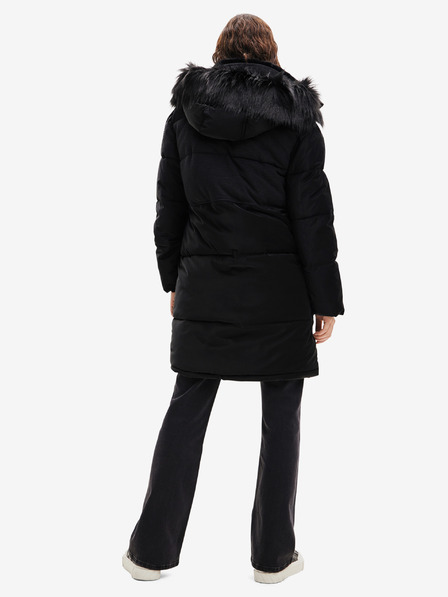 Desigual Schwarzer Damen-Wintermantel Desigual Kelowna