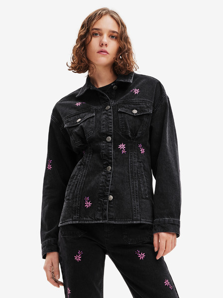 Desigual Schwarze Desigual Arkansas Jeansjacke für Damen
