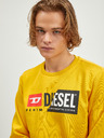 Diesel Gelber Herren-Kapuzenpullover Diesel