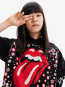 Desigual Rot-schwarzer Desigual Beatrice Rolling Hoodie für Mädchen