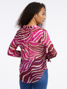 Orsay Rosa und burgunderfarbene gemusterte Damenbluse ORSAY