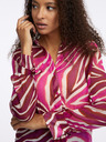 Orsay Rosa und burgunderfarbene gemusterte Damenbluse ORSAY