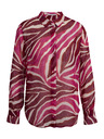 Orsay Rosa und burgunderfarbene gemusterte Damenbluse ORSAY