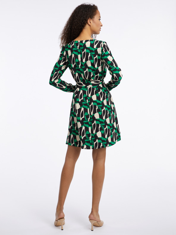 Orsay Grünes gemustertes Damenkleid ORSAY