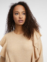 Orsay Beigefarbener Damen-Rüschen-Pullover ORSAY