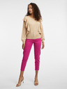 Orsay Beigefarbener Damen-Rüschen-Pullover ORSAY