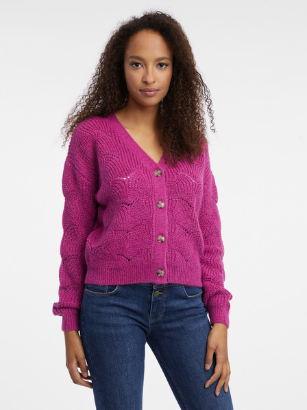 Orsay Dunkelrosa Damen Strickjacke ORSAY