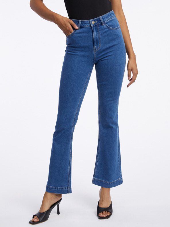 Orsay Dunkelblaue Damenjeans mit ausgestellter Passform ORSAY