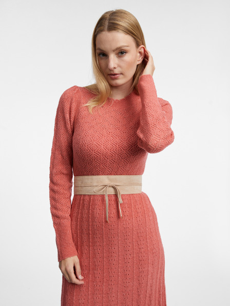 Orsay Beigefarbener Damengürtel aus Wildleder ORSAY