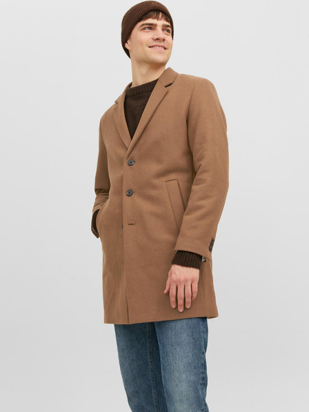 Jack & Jones Brauner Jack & Jones Morrison Wollmantel für Herren