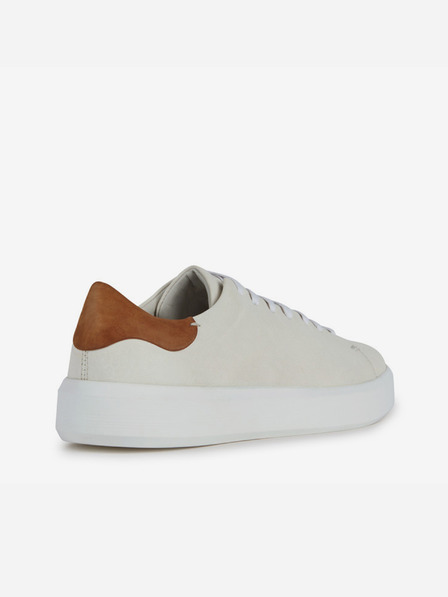 Geox Creme Herren Leder Turnschuhe Geox