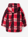 Desigual Desigual Blake rosa karierte Mädchen Winterjacke