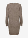 ONLY Braunes gestreiftes Damen-Pullover-Kleid ONLY Rica