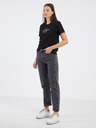 Diesel Schwarzes Diesel Damen-T-Shirt