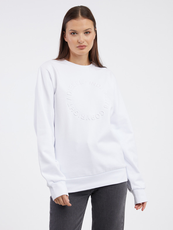 Diesel Diesel Weißes Damen-Sweatshirt