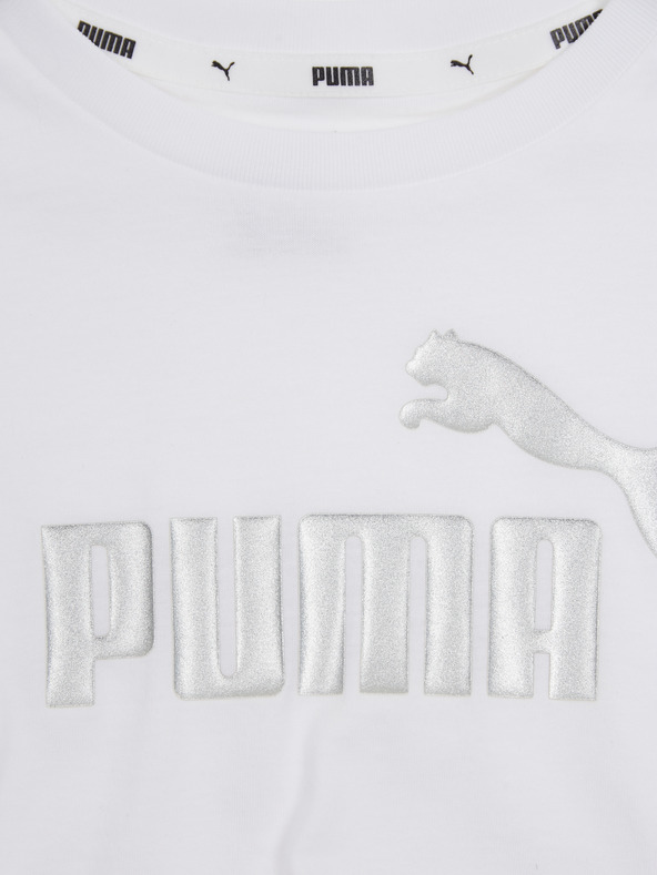 Puma Puma ESS+ Weißes Mädchen T-Shirt