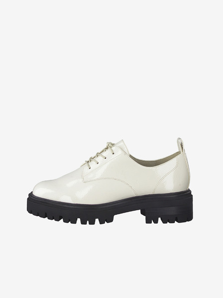 Tamaris Schwarz-weiße hochhackige Stiefel Tamaris