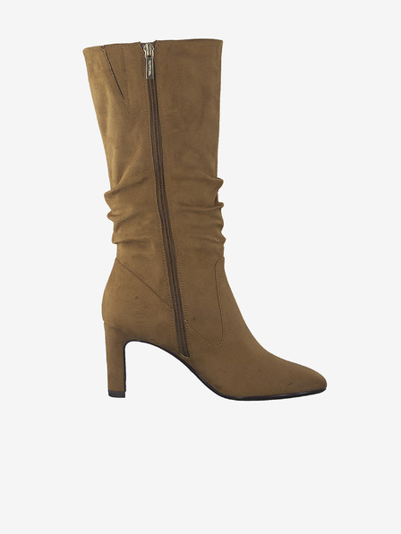 Tamaris Braune Wildleder-Stiefeletten mit Absatz Tamaris