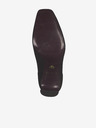 Tamaris Schwarze Lederstiefeletten mit hohem Absatz Tamaris