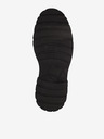 Tamaris Schwarze und cremefarbene Lederstiefeletten Tamaris
