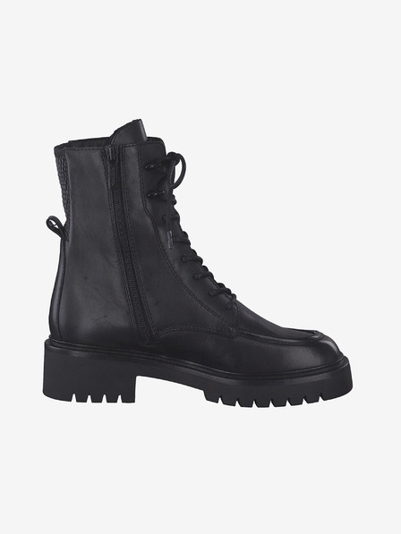 Tamaris Schwarze Lederstiefeletten Tamaris