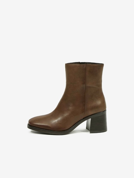 Ojju Braune Lederstiefeletten OJJU