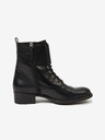 Ojju Schwarze Damenstiefeletten aus Leder OJJU