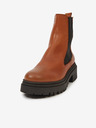 Ojju Braune Lederstiefeletten für Damen OJJU