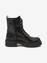 Ojju Schwarze Damenstiefeletten aus Leder OJJU