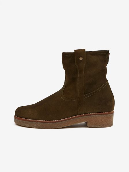 Ojju Isolierte Damenstiefeletten aus Wildleder, khaki OJJU