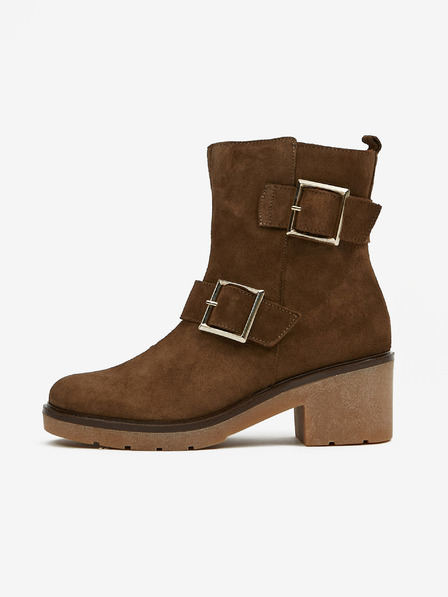 Ojju Braune Wildleder-Stiefeletten OJJU