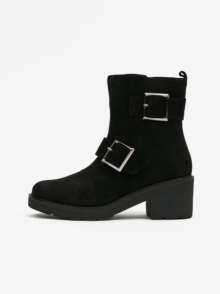 Ojju Schwarze Wildleder-Stiefeletten OJJU