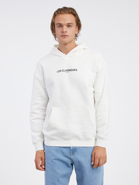 ONLY & SONS Weißer ONLY & SONS Les-Kapuzenpullover für Herren