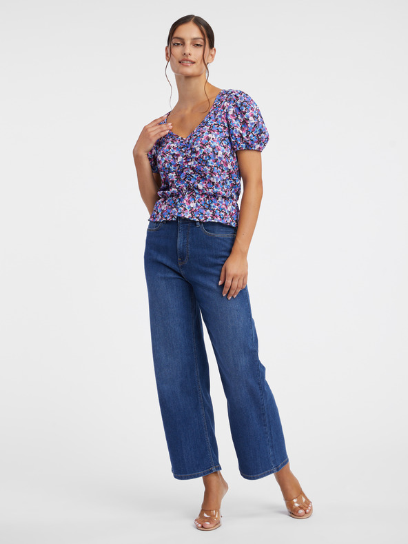 Orsay Lila geblümtes Damen-Top ORSAY