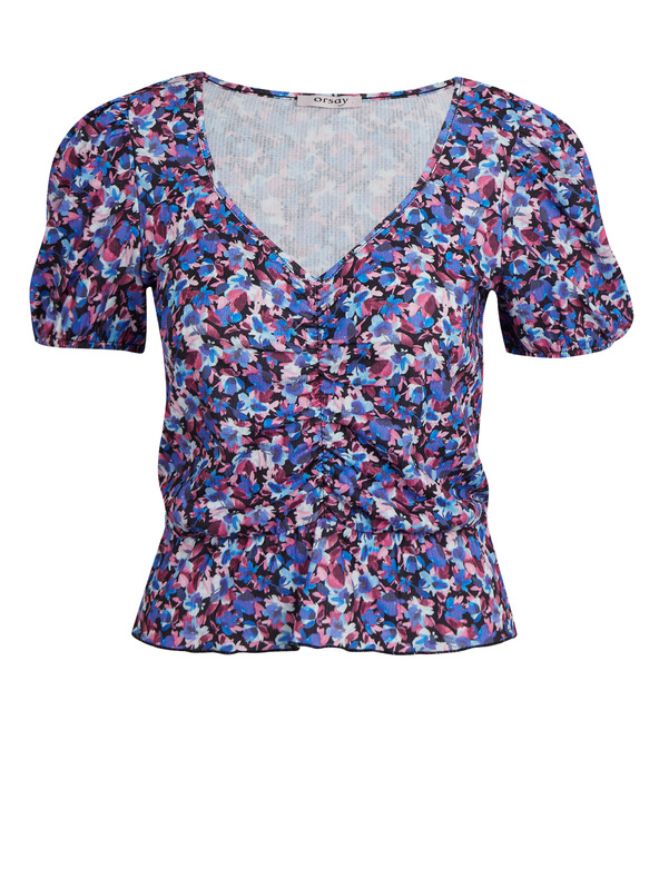 Orsay Lila geblümtes Damen-Top ORSAY