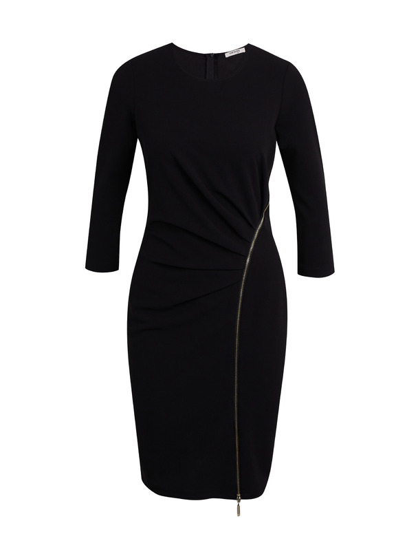 Orsay Schwarzes Damen Etuikleid ORSAY