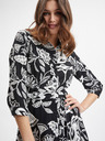 Orsay Schwarzes Damen-Blumenkleid ORSAY