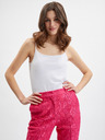 Orsay Rosa gemusterte Damen-Cropped-Hose ORSAY