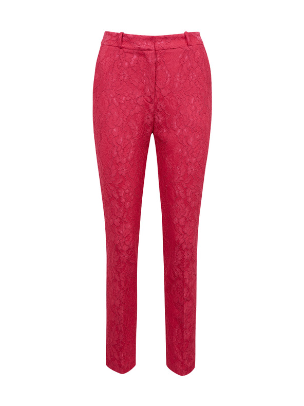 Orsay Rosa gemusterte Damen-Cropped-Hose ORSAY