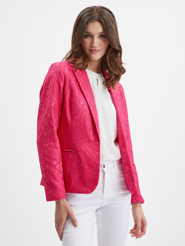 Orsay Rosa gemusterte Damenjacke ORSAY