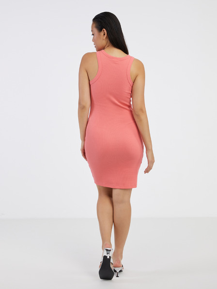 Noisy May Korallfarbenes Damen-Basic-Kleid Noisy Maya