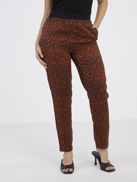 CAMAIEU Braun gemusterte Hose CAMAIEU