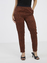 CAMAIEU Braun gemusterte Hose CAMAIEU